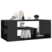 vidaXL Mesa de centro madera contrachapada negro brillante 100x50x40cm