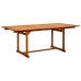 Juego de comedor de jardín 5 piezas madera maciza de acacia