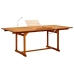 Juego de comedor de jardín 5 piezas madera maciza de acacia