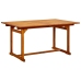 Juego de comedor de jardín 5 piezas madera maciza de acacia