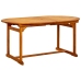 Juego de comedor para jardín 9 piezas madera maciza de acacia