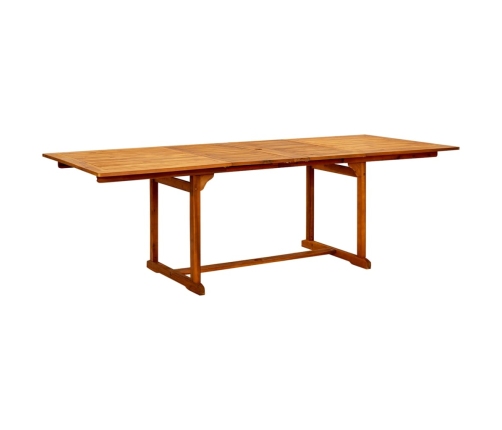 Juego de comedor de jardín 7 piezas madera maciza de acacia