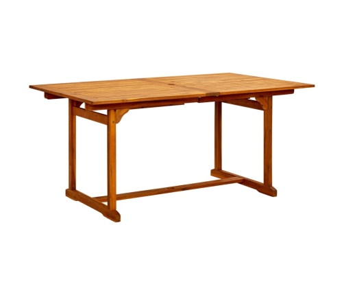 Juego de comedor de jardín 7 piezas madera maciza de acacia