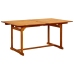 Juego de comedor de jardín 7 piezas madera maciza de acacia