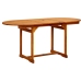 Juego de comedor de jardín 5 piezas madera maciza de acacia