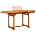 Juego de comedor de jardín 5 piezas madera maciza de acacia