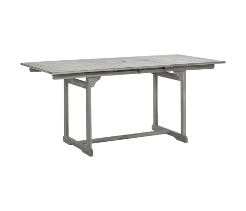 Juego de comedor de jardín 5 piezas madera maciza de acacia
