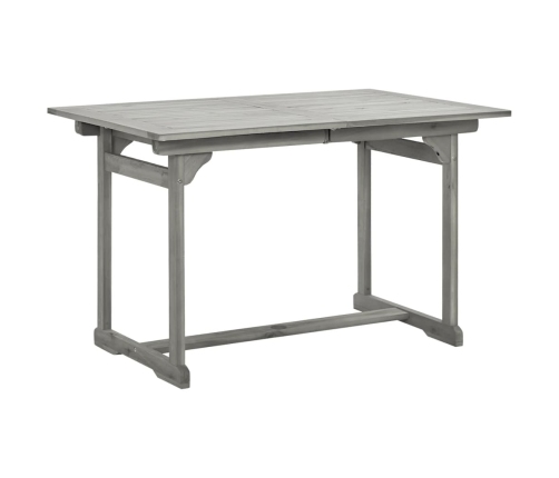 Juego de comedor de jardín 5 piezas madera maciza de acacia