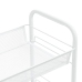 Carrito de cocina 3 niveles hierro blanco 46x26x64 cm