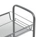 Carrito de cocina 3 niveles hierro gris 46x26x64 cm