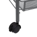 Carrito de cocina 3 niveles hierro gris 46x26x64 cm