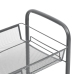 Carrito de cocina 5 niveles hierro gris 46x26x105 cm