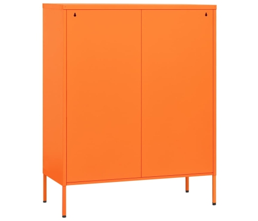 Armario de almacenamiento acero naranja 80x35x101,5 cm