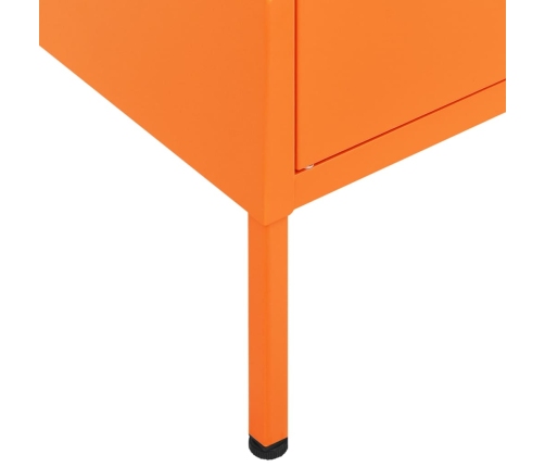 Armario de almacenamiento acero naranja 80x35x101,5 cm