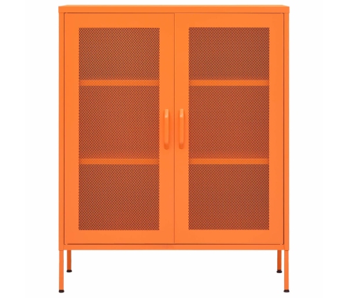 Armario de almacenamiento acero naranja 80x35x101,5 cm