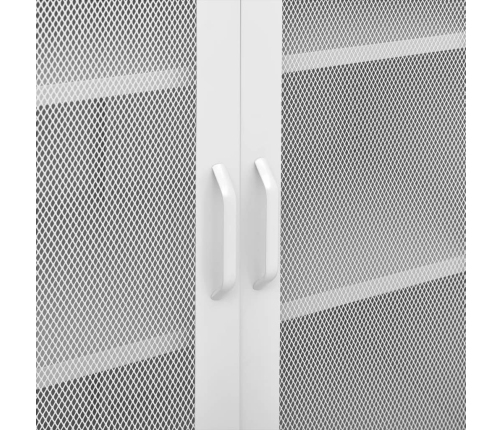 Armario almacenamiento acero blanco 80x35x101,5 cm