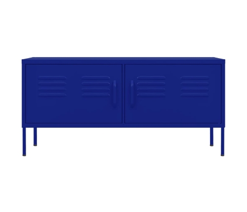 Mueble para TV de acero azul marino 105x35x50 cm