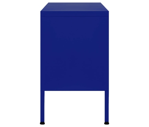 Mueble para TV de acero azul marino 105x35x50 cm