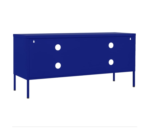 Mueble para TV de acero azul marino 105x35x50 cm