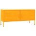 Mueble para TV de acero amarillo mostaza 105x35x50 cm