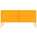 Mueble para TV de acero amarillo mostaza 105x35x50 cm