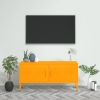 Mueble para TV de acero amarillo mostaza 105x35x50 cm