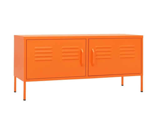 Mueble para TV de acero naranja 105x35x50 cm