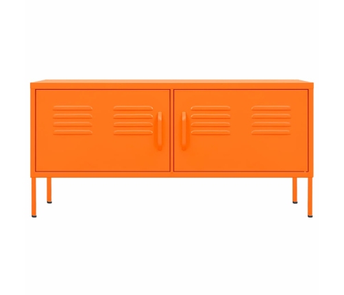 Mueble para TV de acero naranja 105x35x50 cm