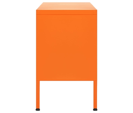 Mueble para TV de acero naranja 105x35x50 cm