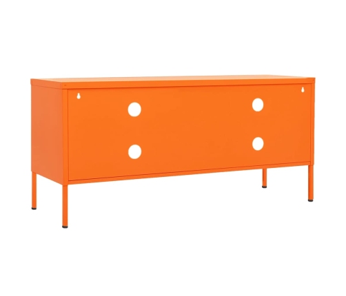 Mueble para TV de acero naranja 105x35x50 cm