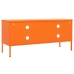 Mueble para TV de acero naranja 105x35x50 cm