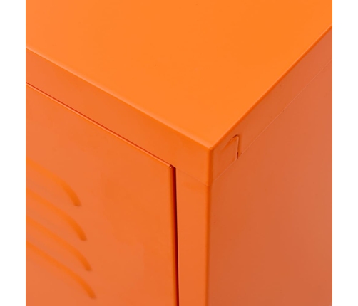 Mueble para TV de acero naranja 105x35x50 cm