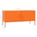 Mueble para TV de acero naranja 105x35x50 cm