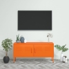 Mueble para TV de acero naranja 105x35x50 cm