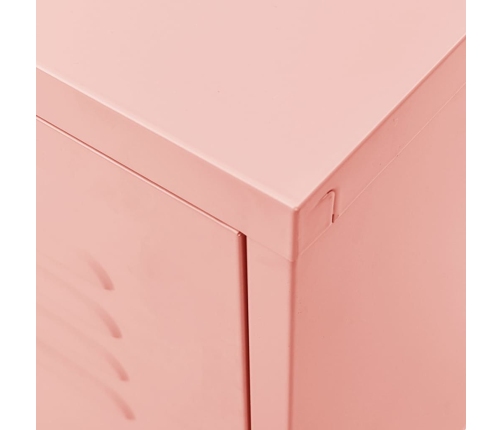 Mueble para TV de acero rosa 105x35x50 cm