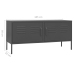 Mueble para TV de acero gris antracita 105x35x50 cm