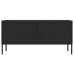 Mueble para TV de acero negro 105x35x50 cm