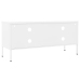 Mueble para TV de acero blanco 105x35x50 cm