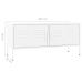 Mueble para TV de acero blanco 105x35x50 cm