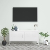 Mueble para TV de acero blanco 105x35x50 cm