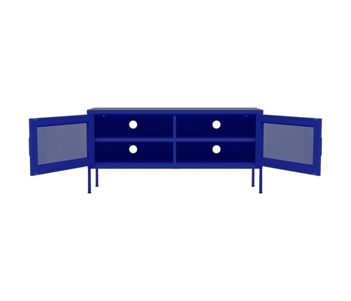 Mueble para TV de acero azul marino 105x35x50 cm