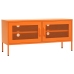 Mueble para TV de acero naranja 105x35x50 cm