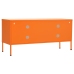 Mueble para TV de acero naranja 105x35x50 cm