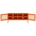 Mueble para TV de acero naranja 105x35x50 cm