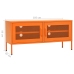 Mueble para TV de acero naranja 105x35x50 cm