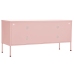 Mueble para TV de acero rosa 105x35x50 cm