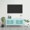 Mueble para TV de acero verde menta 105x35x50 cm