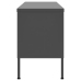 Mueble para TV de acero gris antracita 105x35x50 cm