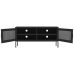 Mueble para TV de acero negro 105x35x50 cm