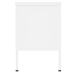 vidaXL Mueble para TV de acero blanco 105x35x50 cm